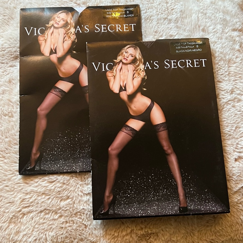 NWT VS lace thigh high bundle
